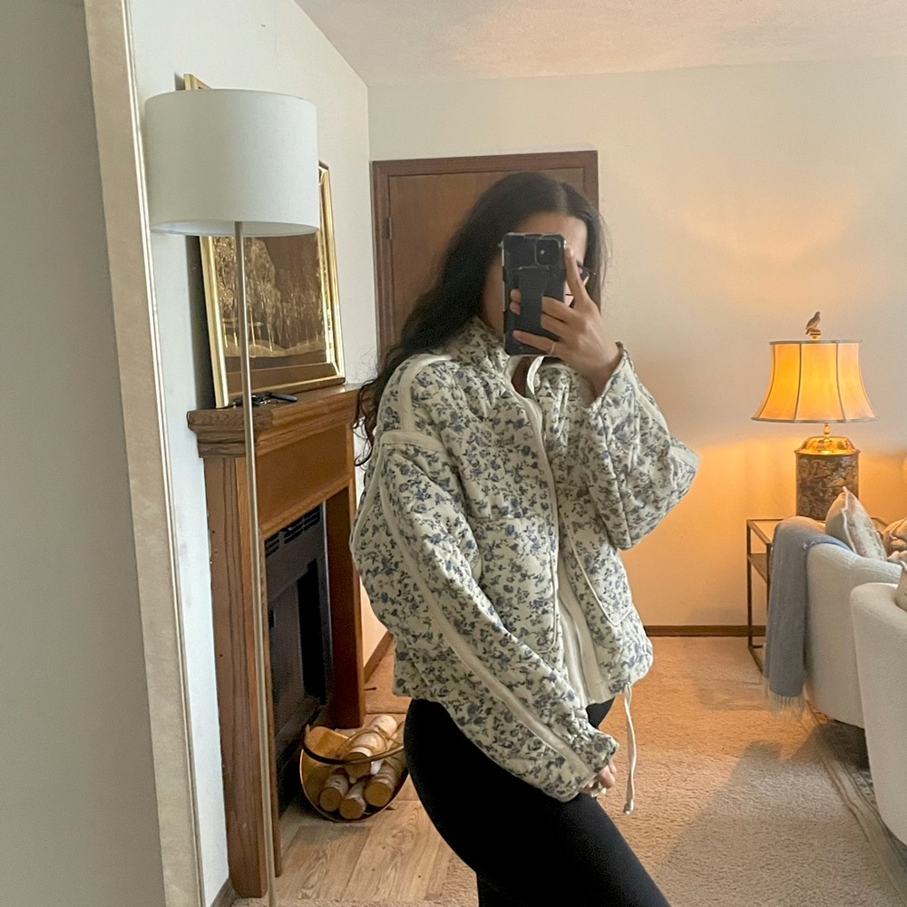 Bomber - floral quilted mini
